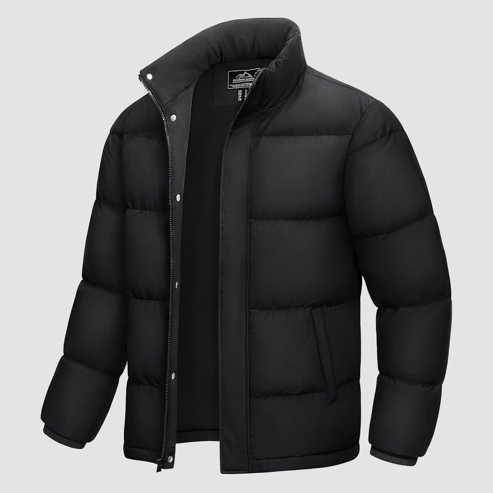 MAGCOMSEN Men's Warm Down Puffer Jacket, Water-Resistant & Windproof Size S NWT